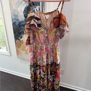 L'ATISTE Multicolor Floral Maxi Dress